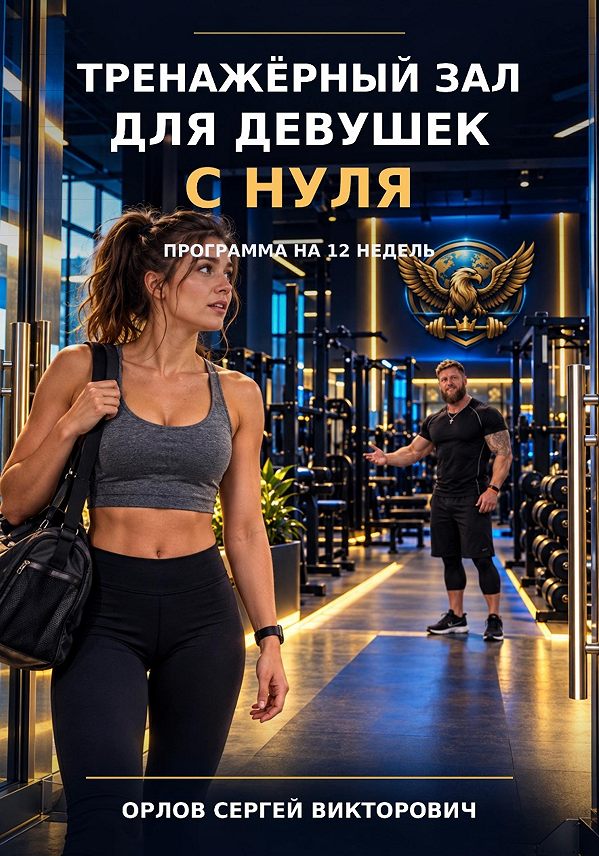 Обложка книги Тренажёрный зал для девушек с нуля. Уровень 1